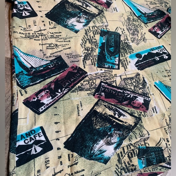 Jos.J. Oliver Mens Hawaiian Polo island Cafe Catalina  Size S Cotton Golf Shirt - Picture 2 of 9